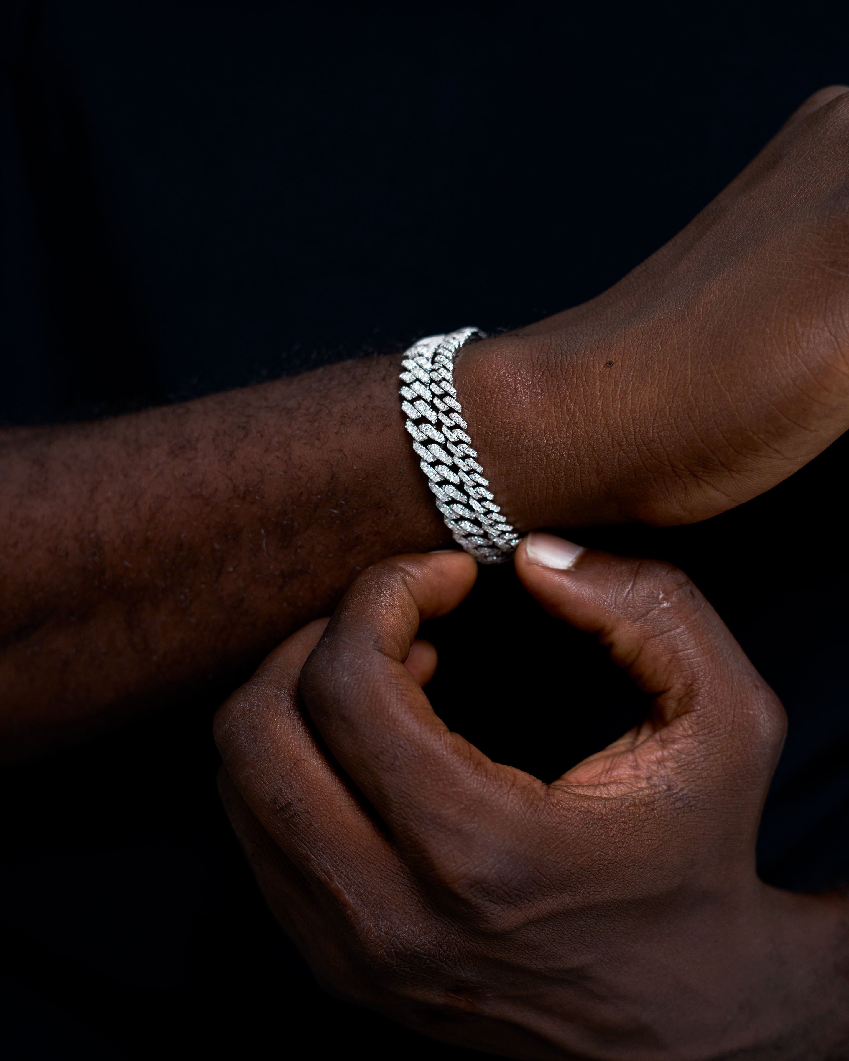8mm Cuban moissanaite bracelet
