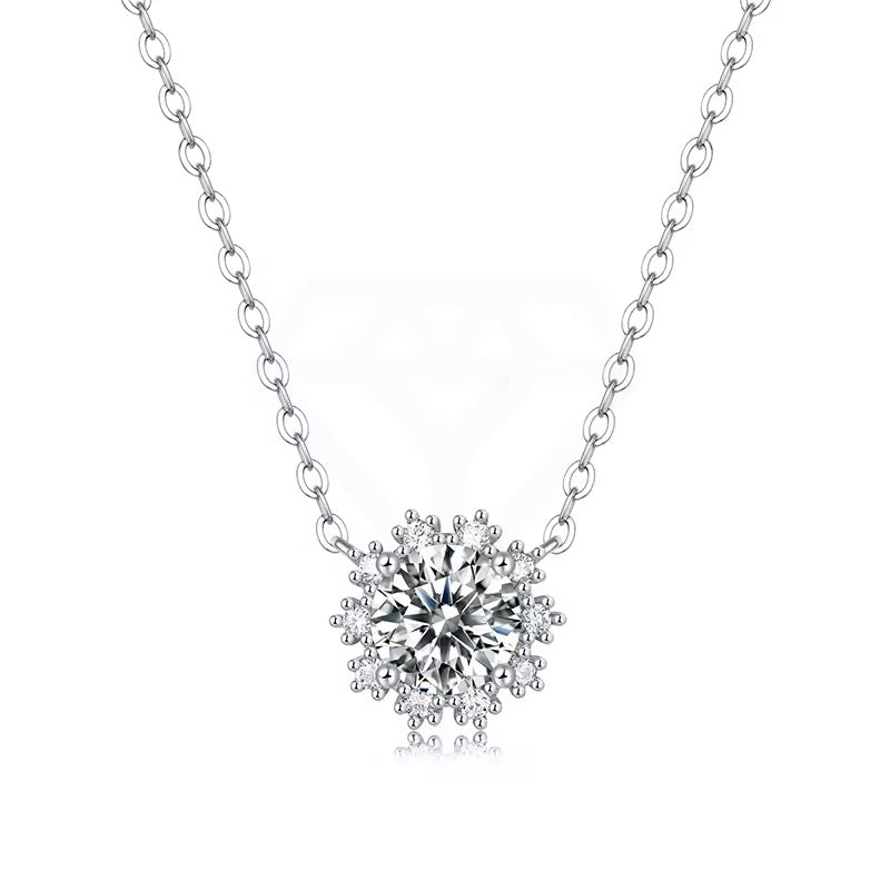 Bloom moissanaite necklace